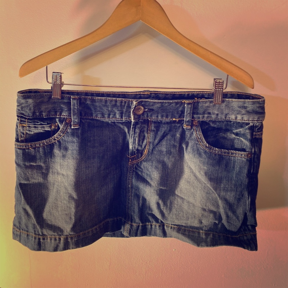 Express denim mini